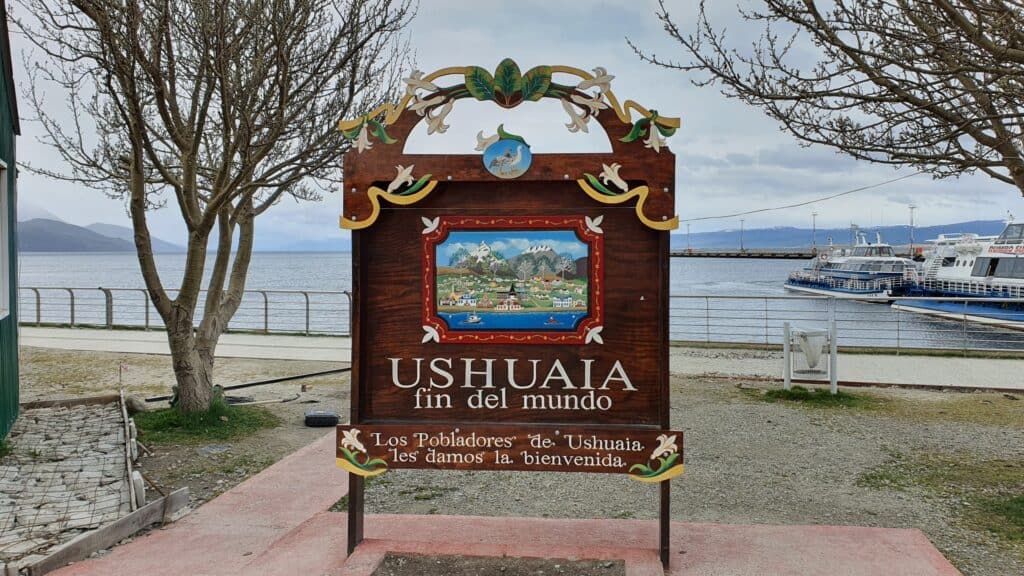 Foto del Cartel del Fin del Mundo en Ushuaia